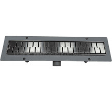 Душевой трап (лоток) Veconi Medium Graphite 950 брашированный графит