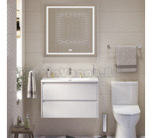 Мебель для ванной комнаты BelBagno Kraft 39 80 bianco opaco, раковина BB-8099-3-80