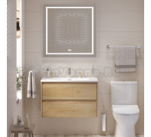 Мебель для ванной комнаты BelBagno Kraft 39 80 rovere nebrasca nature, раковина BB-8099-3-80