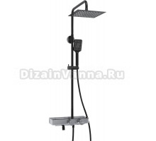 Душевая стойка Wasserkraft Abens 2000 A114.255.130.CB Thermo с термостатом, черная