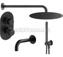 Душевой комплект Plumberia Selection Ixo KITXOT19NO260KING С ВНУТРЕННЕЙ ЧАСТЬЮ, черный