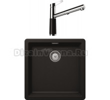 Комплект Мойка Schock Greenwich 700909F 50 Cristadur пуро + Смеситель Cristadur SC-510-D выдвижной излив, пуро