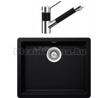 Комплект Мойка Schock Soho 60 (N-100) Cristadur пуро + Смеситель Cristadur SC-200 пуро