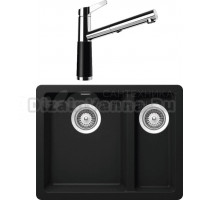 Комплект Мойка Schock Soho 700663U 60 Plus (N-150) Cristadur пуро + Смеситель Cristadur SC-510-D выдвижной излив, пуро