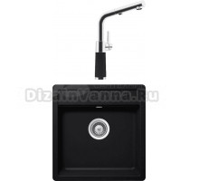 Комплект Мойка Schock Vero 50 Cristadur пуро + Смеситель Cristadur SC-540-D выдвижной излив, пуро