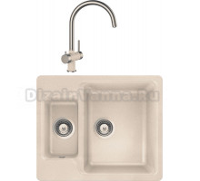 Комплект Мойка Schock Cambridge 60 Cristalite эверест + Смеситель Cristalite Ares эверест