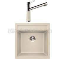 Комплект Мойка Schock Nemo 50 (N-100S) Cristalite эверест + Смеситель Cristalite SC-510 эверест