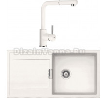 Комплект Мойка Schock Eton 60D Large Cristadur поларис + Смеситель Cristadur Napos-D выдвижной излив, поларис