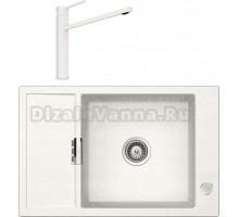 Комплект Мойка Schock Eton 60D Small Cristadur поларис + Смеситель Cristadur Papilio поларис