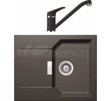 Комплект Мойка Schock Manhattan 40D Cristalite инка + Смеситель Cristalite Cosmo инка