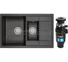 Комплект Мойка Granula 7802 шварц + Измельчитель Bort Master Eco 91275752