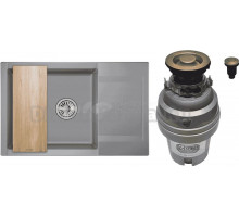 Комплект Мойка Granula Estetica 7807, алюминиум + Измельчитель Zorg ZR-75 D BRONZE