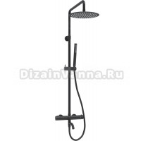Душевая стойка Wasserkraft Elbe 7400 A288.258.217.BM Thermo с термостатом, черная