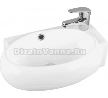 Раковина маленькая в туалет Milleau Perl MU058B-GW белый глянец, R