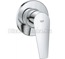 Встраиваемый смеситель для душа и ванны Grohe BauEdge 29040001 С ВНУТРЕННЕЙ ЧАСТЬЮ, хром