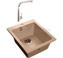 Комплект Мойка GranFest Practik GF P-505 топаз + Смеситель MEGA Mega MG-SUN03