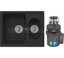 Комплект Мойка Longran Classic CLS615.500 15 - 10 onyx + Измельчитель Bort Titan Extra