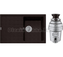 Комплект Мойка Longran Classic CLS780.500 - 93 marone + Измельчитель Zorg Inox D ZR-38 D