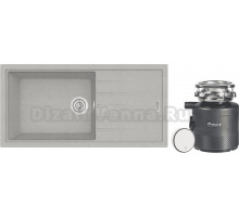 Комплект Мойка Longran Classic CLS914.457 - 47 arena + Измельчитель Bort Alligator X