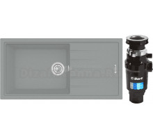 Комплект Мойка Longran Classic CLS914.457 - 49 croma + Измельчитель Bort Master Eco 91275752