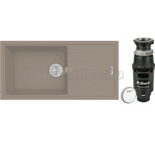 Комплект Мойка Longran Classic CLS914.457 - 54 truffle + Измельчитель Bort Master Eco Control