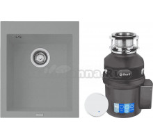 Комплект Мойка Longran Cube CUG410.500 - 49 croma + Измельчитель Bort Titan 9000