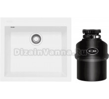 Комплект Мойка Longran Cube CUG560.500 - 07 alpina + Измельчитель Emar ATC-KZ560A