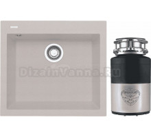 Комплект Мойка Longran Cube CUG560.500 - 58 sabbia + Измельчитель Status Premium 100