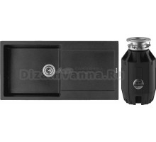 Комплект Мойка Longran Enigma ENG1000.500 - 40 lava + Измельчитель Bone Crusher BC 910-AS