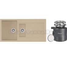 Комплект Мойка Longran Enigma ENG1000.500 15 - 08 colorado + Измельчитель Bort Alligator X