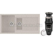 Комплект Мойка Longran Enigma ENG1000.500 15 - 38 terra + Измельчитель Bort Master Eco Control