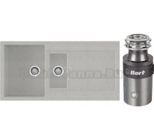 Комплект Мойка Longran Enigma ENG1000.500 15 - 47 arena + Измельчитель Bort Titan 4000 Control