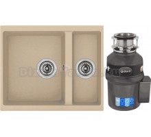 Комплект Мойка Longran Enigma ENG555.460 15 - 08 colorado + Измельчитель Bort Titan Extra