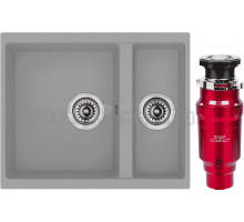 Комплект Мойка Longran Enigma ENG555.460 15 - 49 croma + Измельчитель Emar ATC-WZB390A Compact