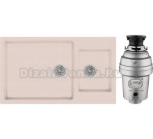 Комплект Мойка Longran Enigma ENG860.500 15 - 58 sabbia + Измельчитель Zorg Inox D ZR-38 D
