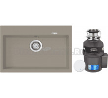 Комплект Мойка Longran Geos GES780.500 - 54 truffle + Измельчитель Bort Titan 9000