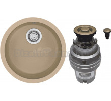 Комплект Мойка Longran Ultra ULS460 - 08 сolorado + Измельчитель Zorg ZR-75 D BRONZE