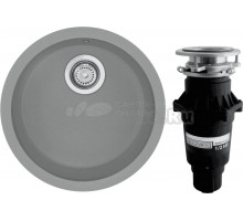 Комплект Мойка Longran Ultra ULS460 - 49 croma + Измельчитель Bone Crusher BC 810-SL Slim Line