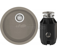 Комплект Мойка Longran Ultra ULS460 - 54 truffle + Измельчитель Bone Crusher BC 910-AS