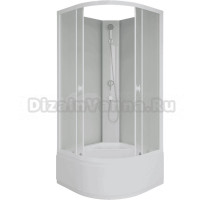 Душевая кабина Niagara Promo P100/40/MT/BK 100х100 см, без крыши