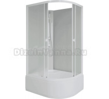 Душевая кабина Niagara Promo P110/80/40L/MT/BK 110х80 см, без крыши, L