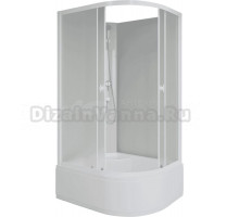 Душевая кабина Niagara Promo P100/80/40L/MT/BK 100х80 см, без крыши, L