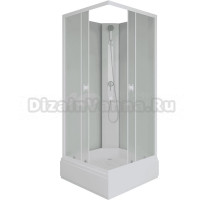 Душевая кабина Niagara Promo P100/26Q/MT/BK 100х100 см, без крыши