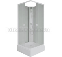 Душевая кабина Niagara Promo P80/26Q/MT/BK 80х80 см, без крыши