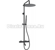 Душевая стойка Wasserkraft Elbe 7400 A288.160.217.BM Thermo с термостатом, черная