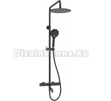 Душевая стойка Wasserkraft Elbe 7400 A288.258.078.BM Thermo с термостатом, черная