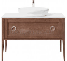 Тумба под раковину без столешницы KERAMA MARAZZI Plaza Classic Neo 120 с органайзером, орех матовый