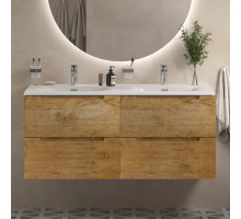 Тумба с раковиной BelBagno Etna 120 для двоих, rovere nature, раковина BB-8099-120-2