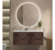 Мебель для ванной комнаты BelBagno Etna 120 для двоих, rovere moro, раковина BB-8099-120-2