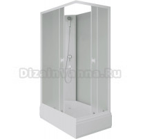 Душевая кабина Niagara Promo P100/80/26Q/MT/BK 100х80 см, без крыши